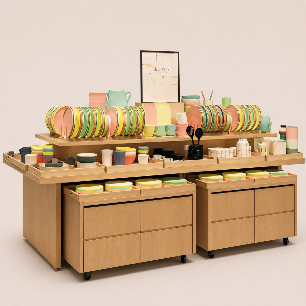 Curvilinear Endcap Display Unit