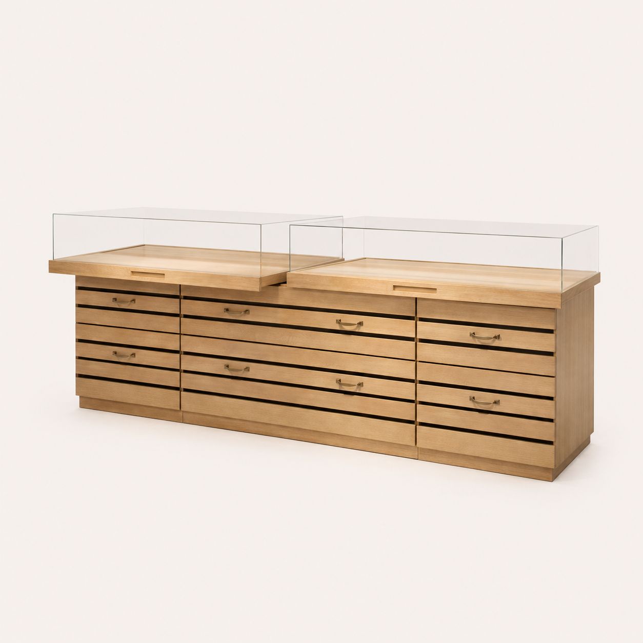 Glass Top Showcase Cabinet