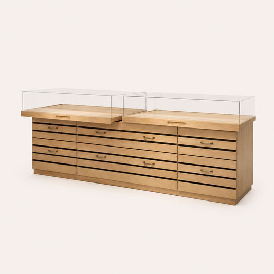 Glass Top Showcase Cabinet