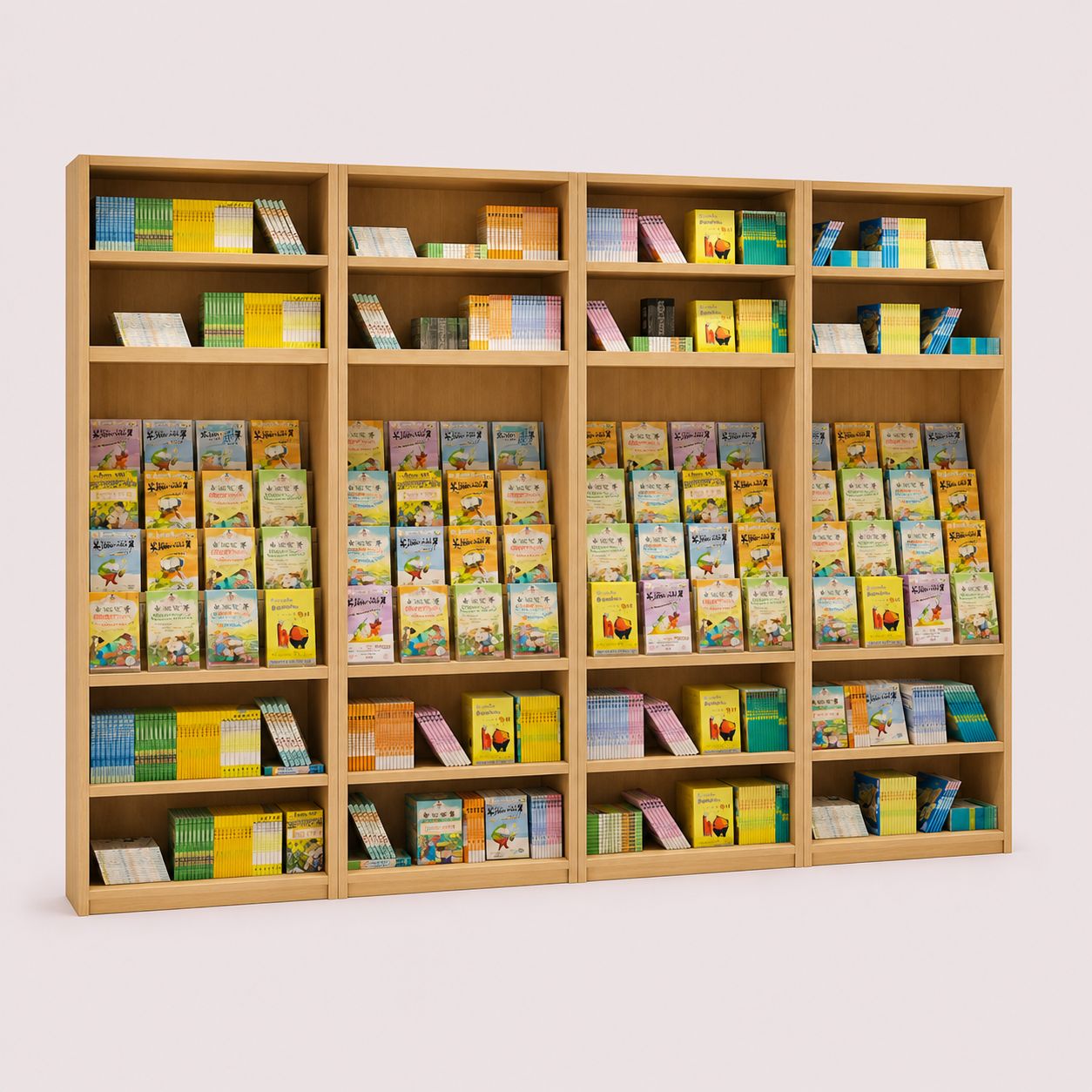 Large Capacity Kids Open Bookshelf