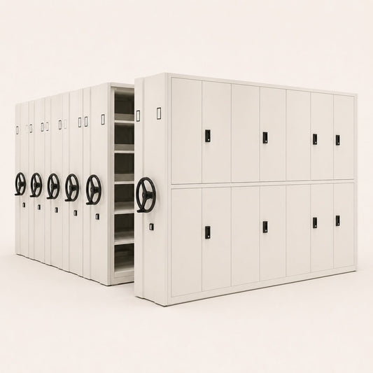 Manual High-Density Mobile Archive Storage System