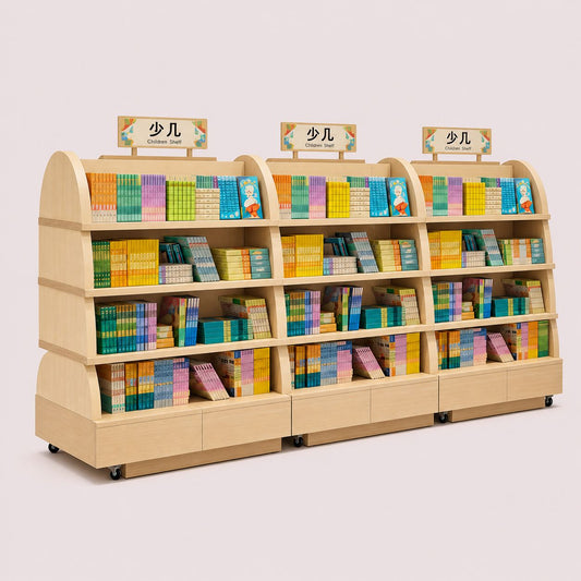 Modern Tiered Kids Bookshelf