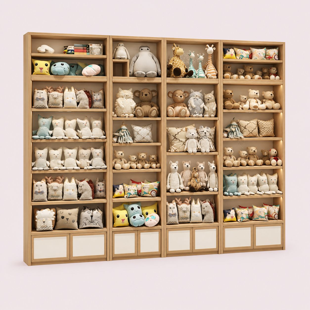Multi-layer Plush Toy Storage Cabinet