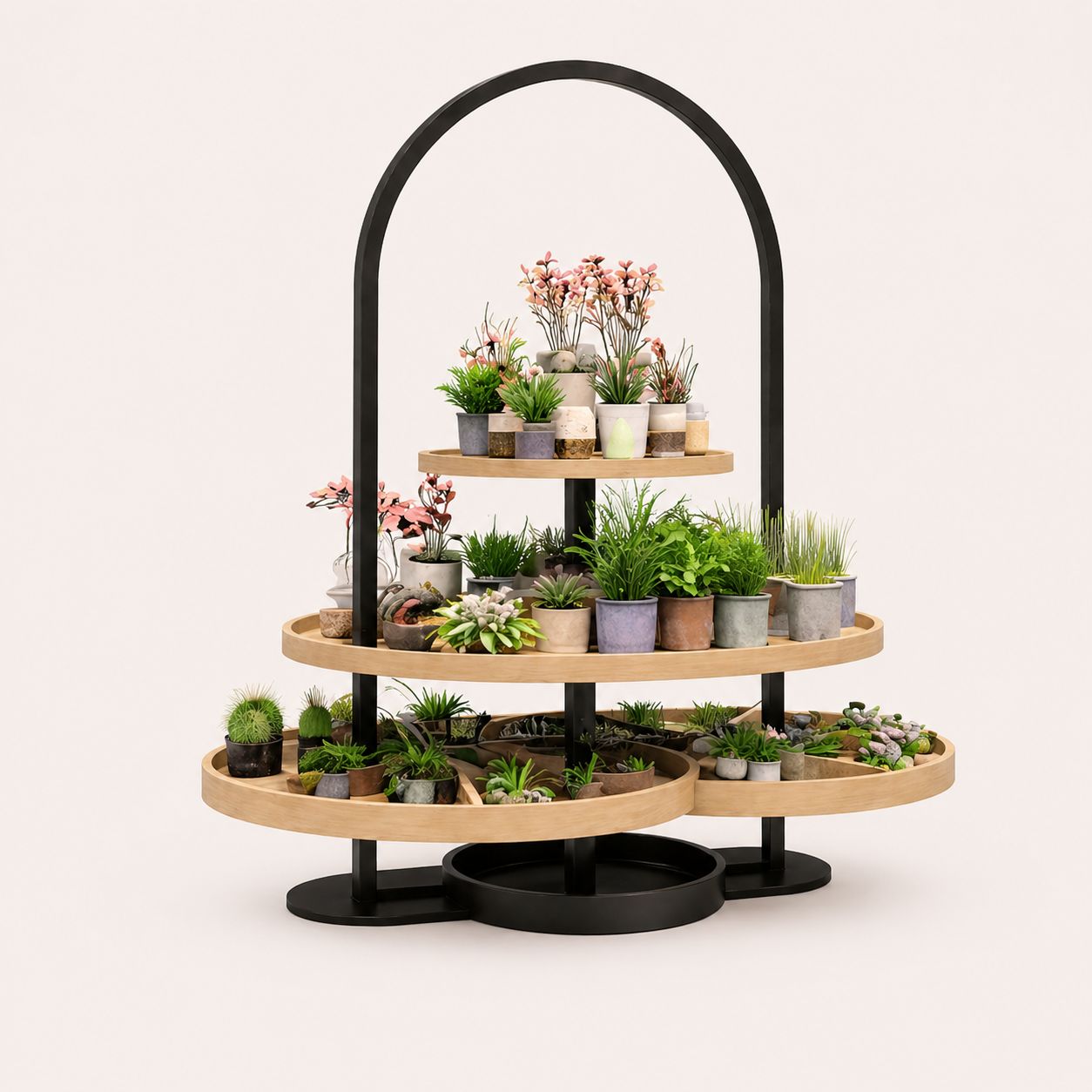 Pedestal Nesting Display Table