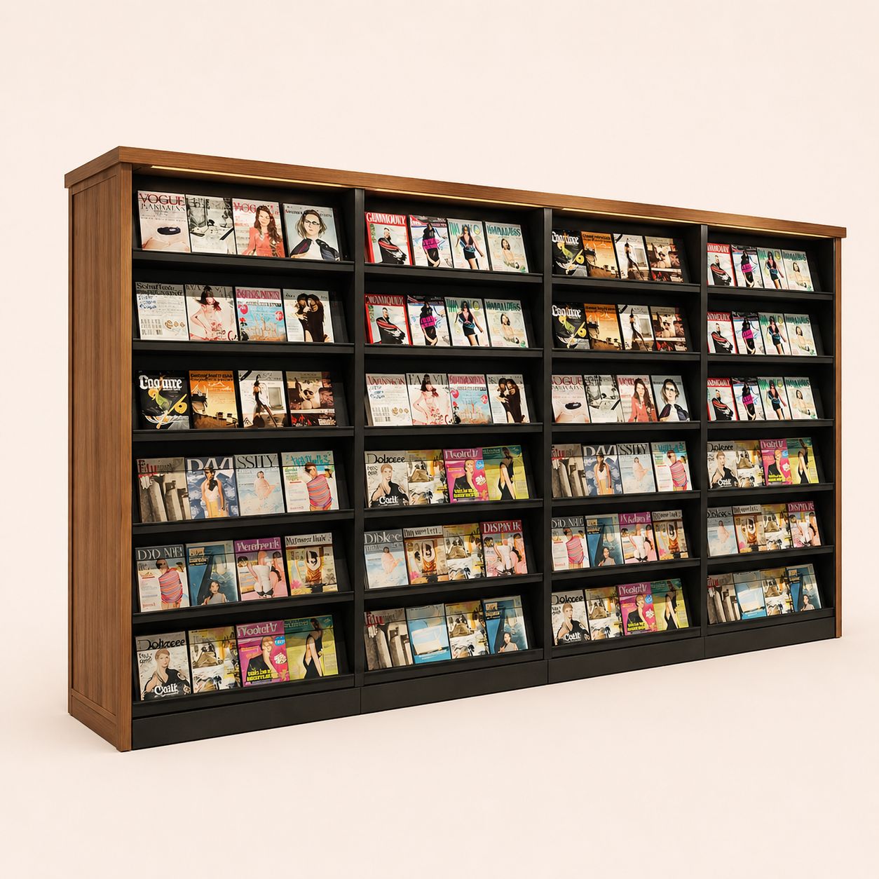 Slanted Periodical & Magazine Display Rack