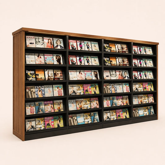 Slanted Periodical & Magazine Display Rack