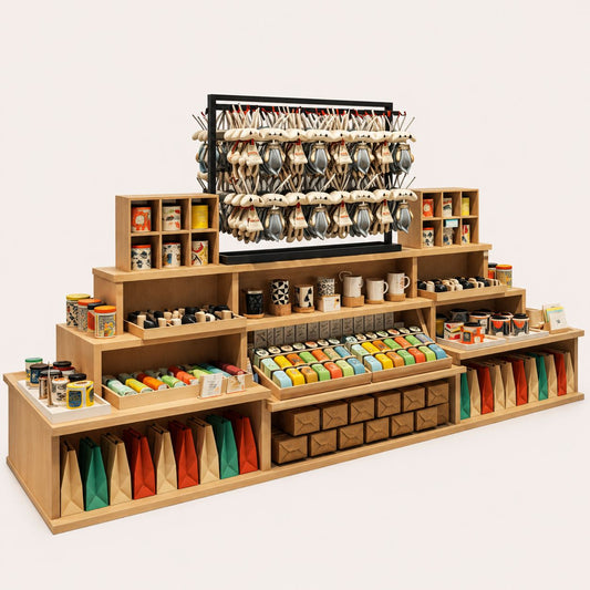 Stepped Retail Display Hub