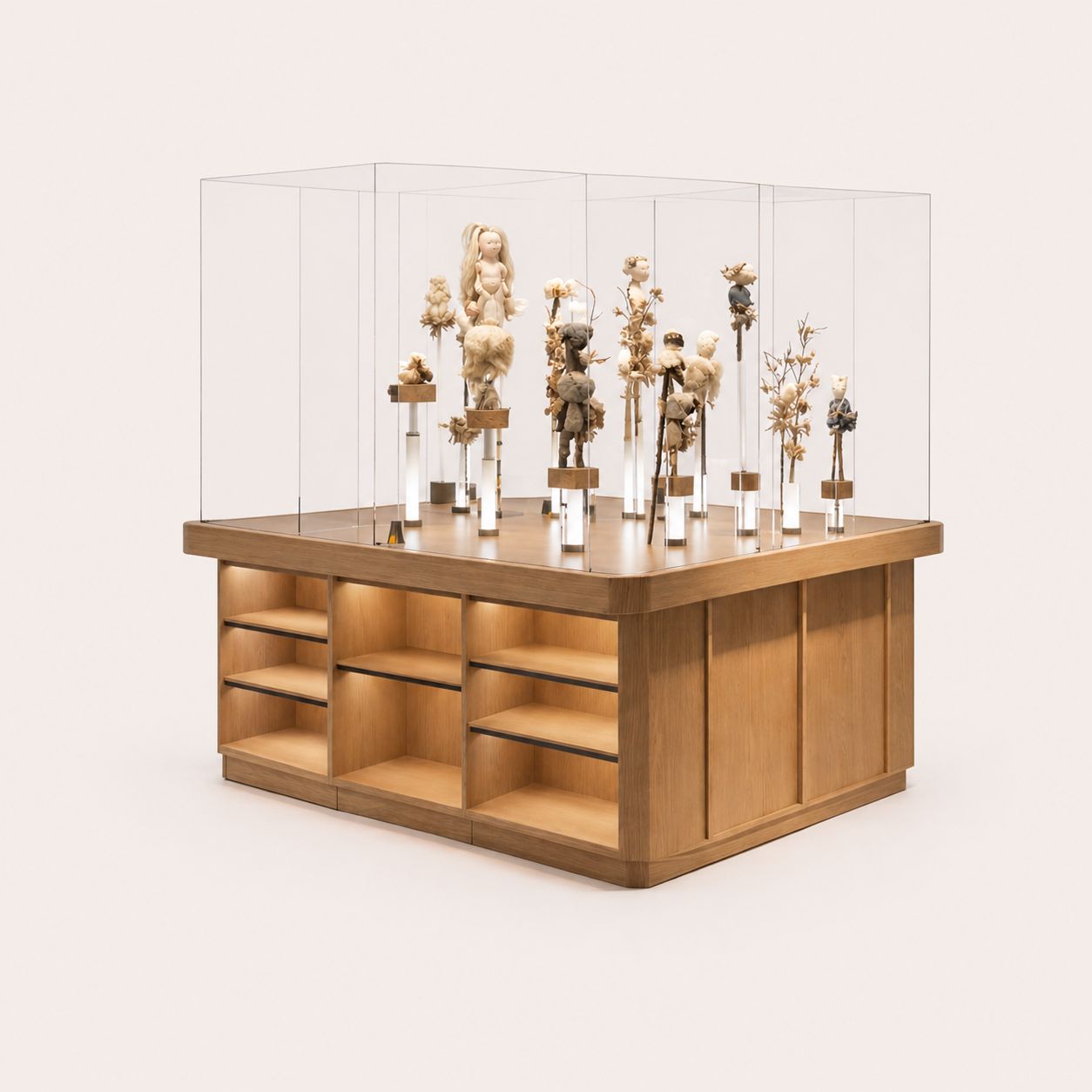 Vantage Glass Showcase Island