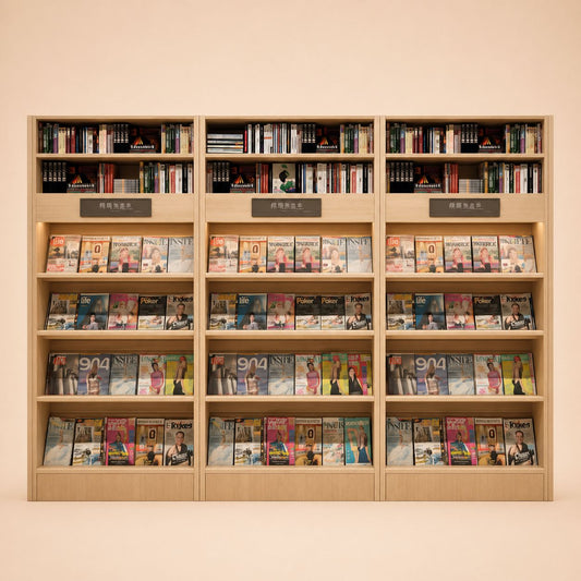 Waterfall Slant-Back Magazine Rack