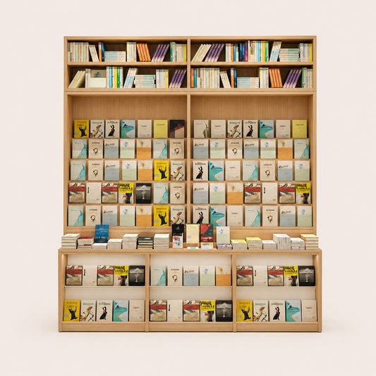 Bookstore Shelves With Large Capacity Book Display