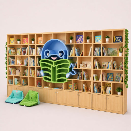 Cartoon Character Modular Design Bookshelf