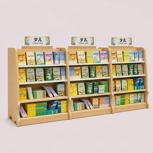 Children Reading Room Wooden Bookshelf