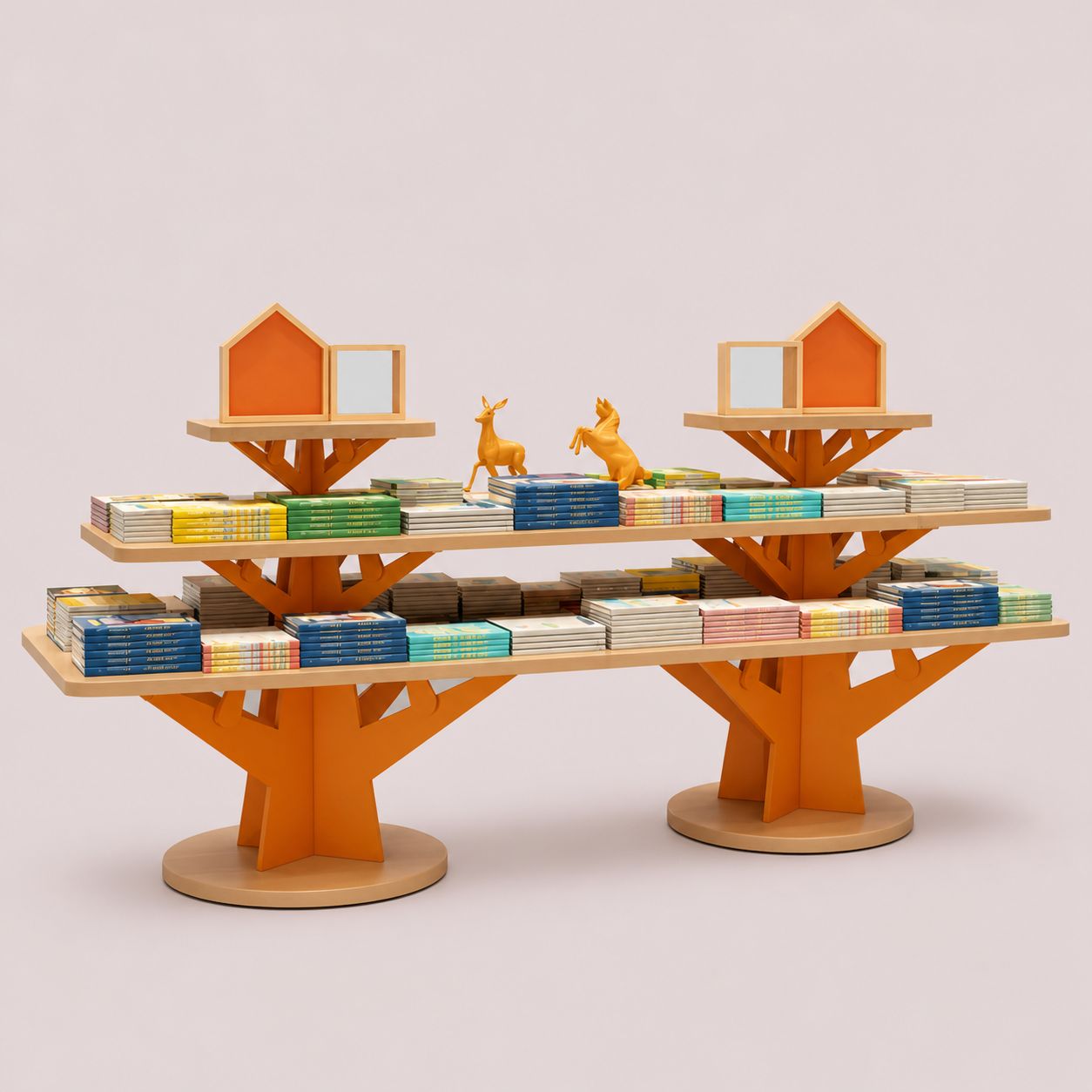 Creative Tree Shaped Tiered Bookshelf