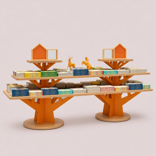 Creative Tree Shaped Tiered Bookshelf