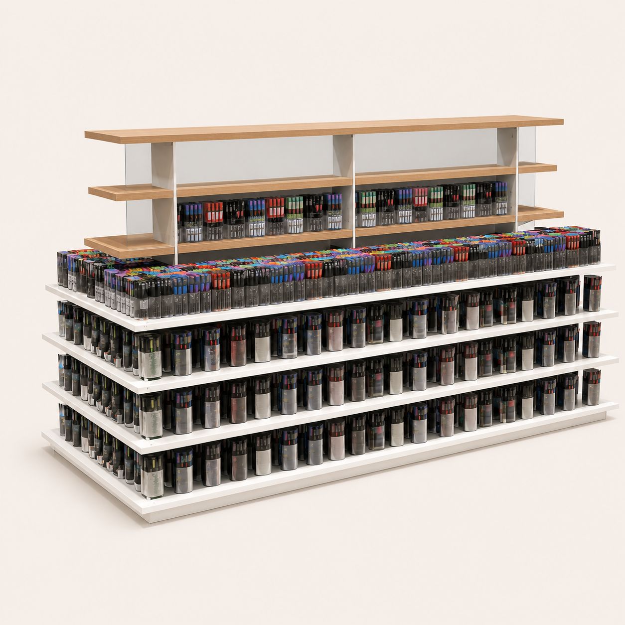 Double Sided Art Pen Gondola Shelving