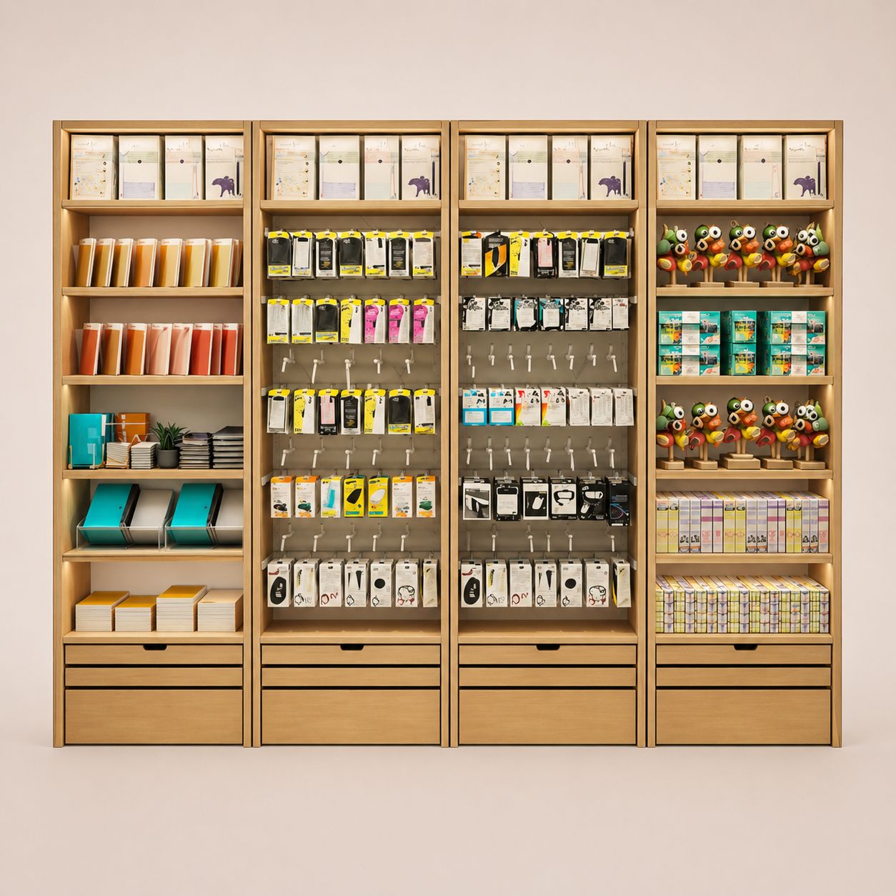 Electronics Accessories Hook Wall Cabinet
