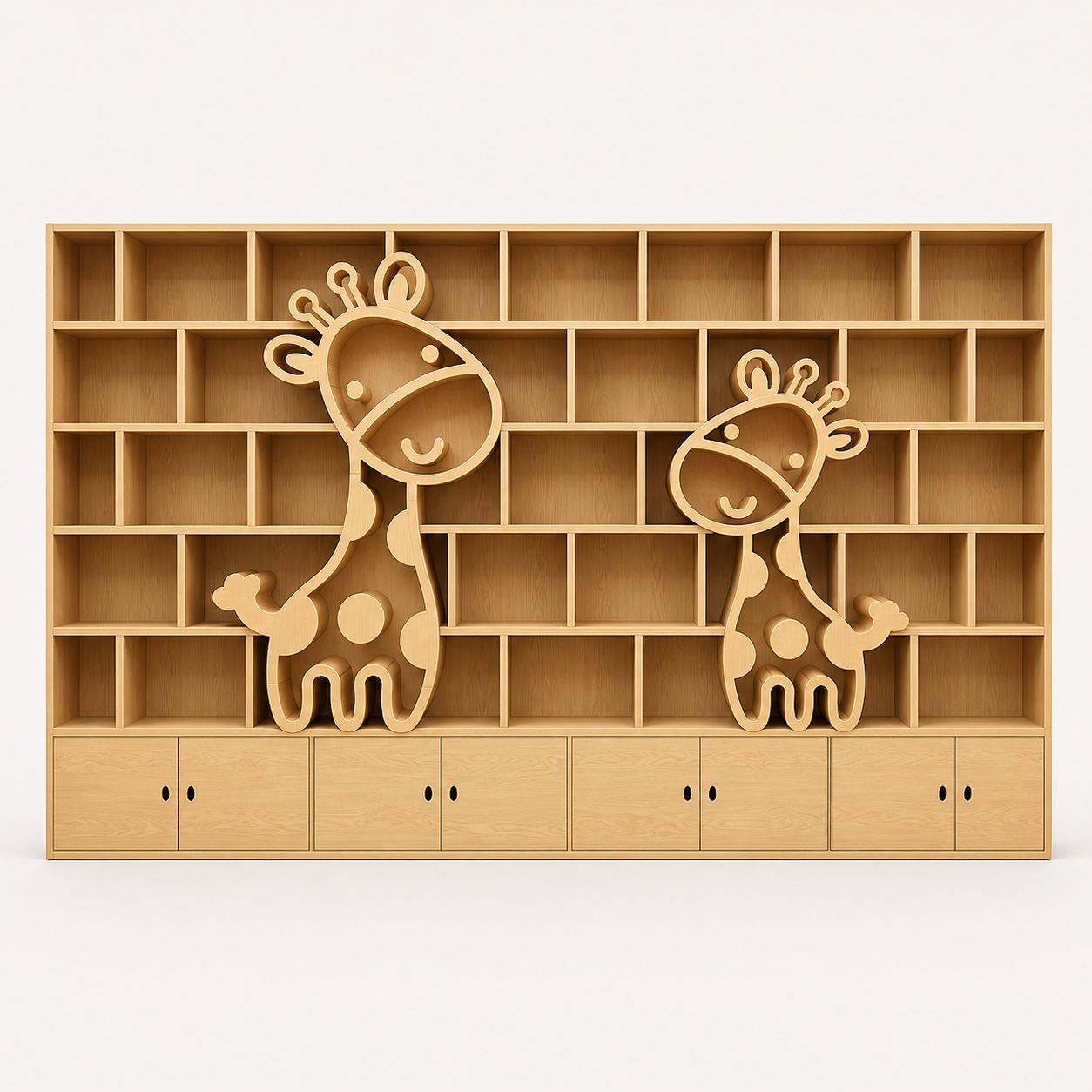 Giraffe Shaped Creative Wooden Bookcase