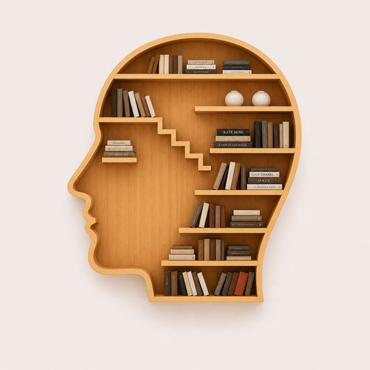 Human Profile Artistic Design Bookcase