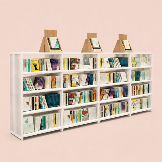 Integrated Library Cabinetry With Reading Niche