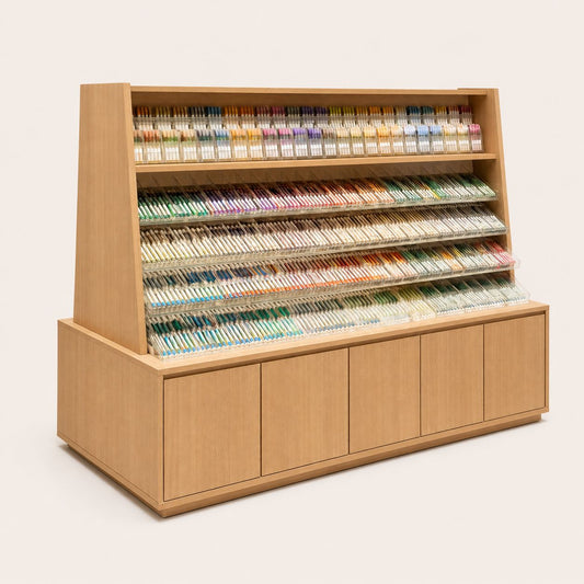 Large Slanted Art Pen Display Cabinet