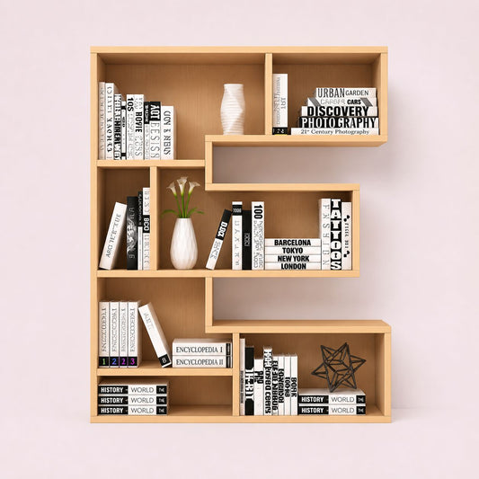 Letter E Shaped Creative Bookcase