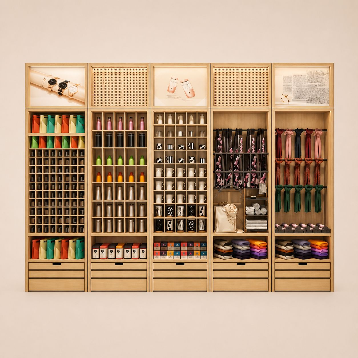Lifestyle Goods Combined Wall Cabinet