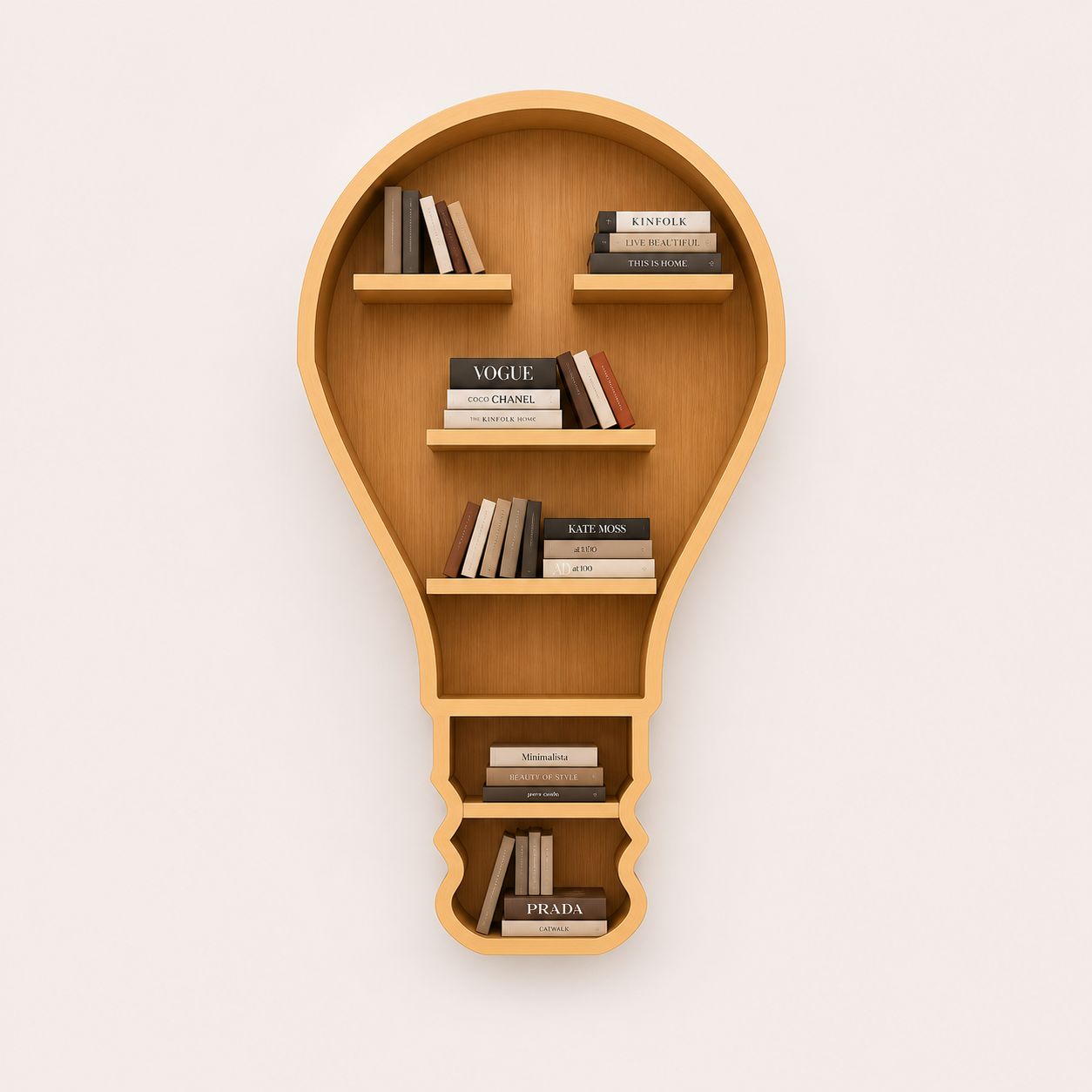 Light Bulb Shaped Creative Wall Shelf