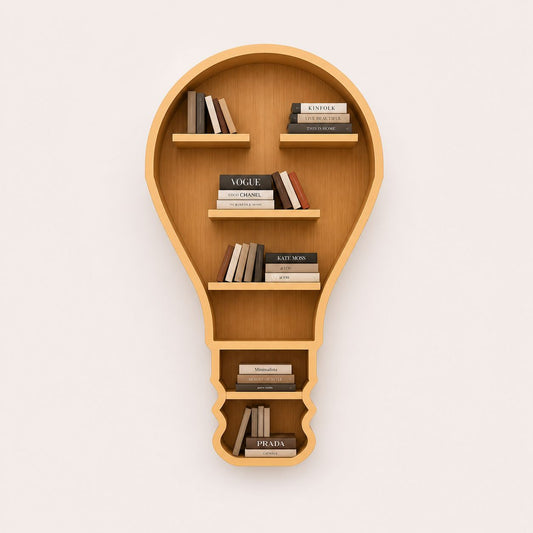 Light Bulb Shaped Creative Wall Shelf