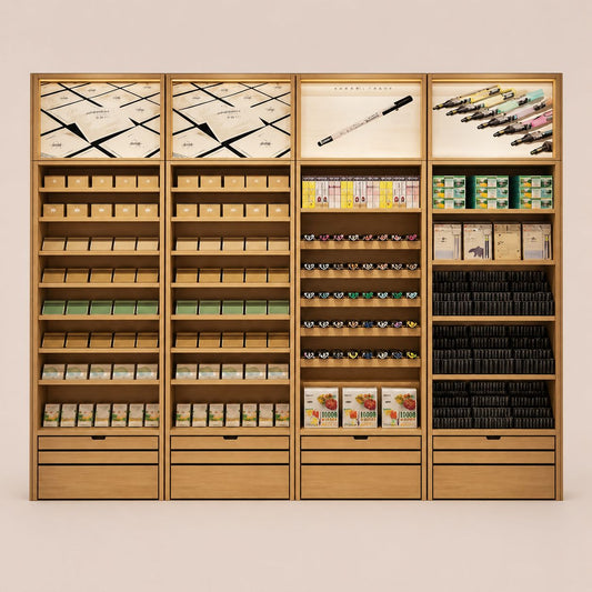 Minimalist Stationery Display Wall Cabinet
