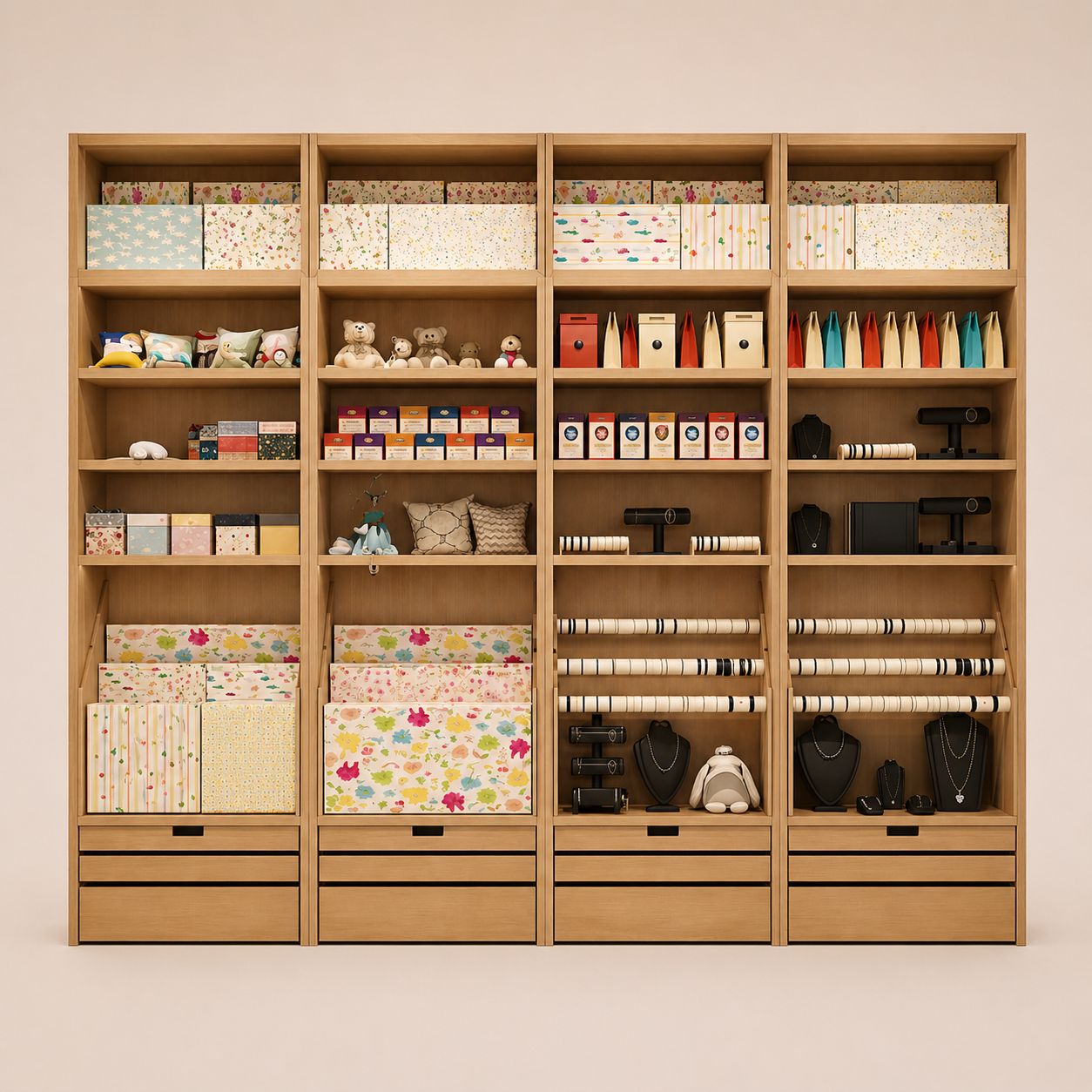 Premium Gift Box Jewelry Wall Cabinet
