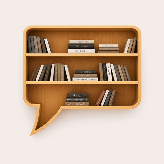 Speech Bubble Shaped Design Bookshelf