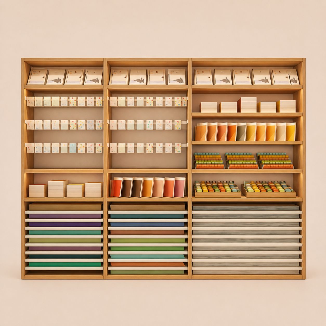 Stationery Paper Craft Storage Wall Cabinet