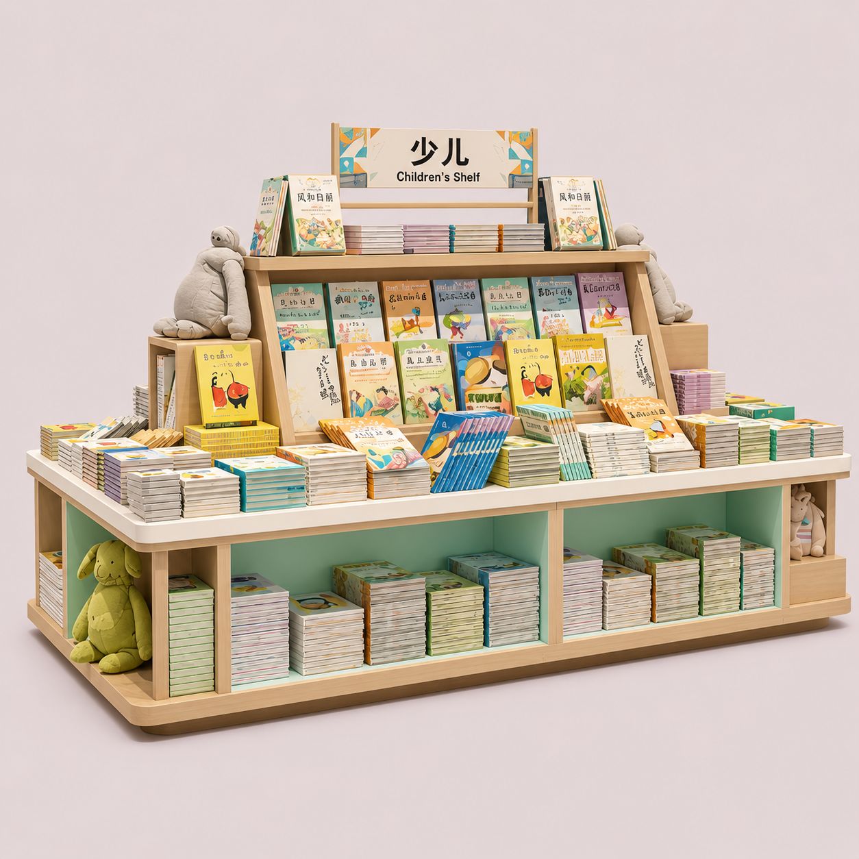 Tiered Children Picture Book Shelf