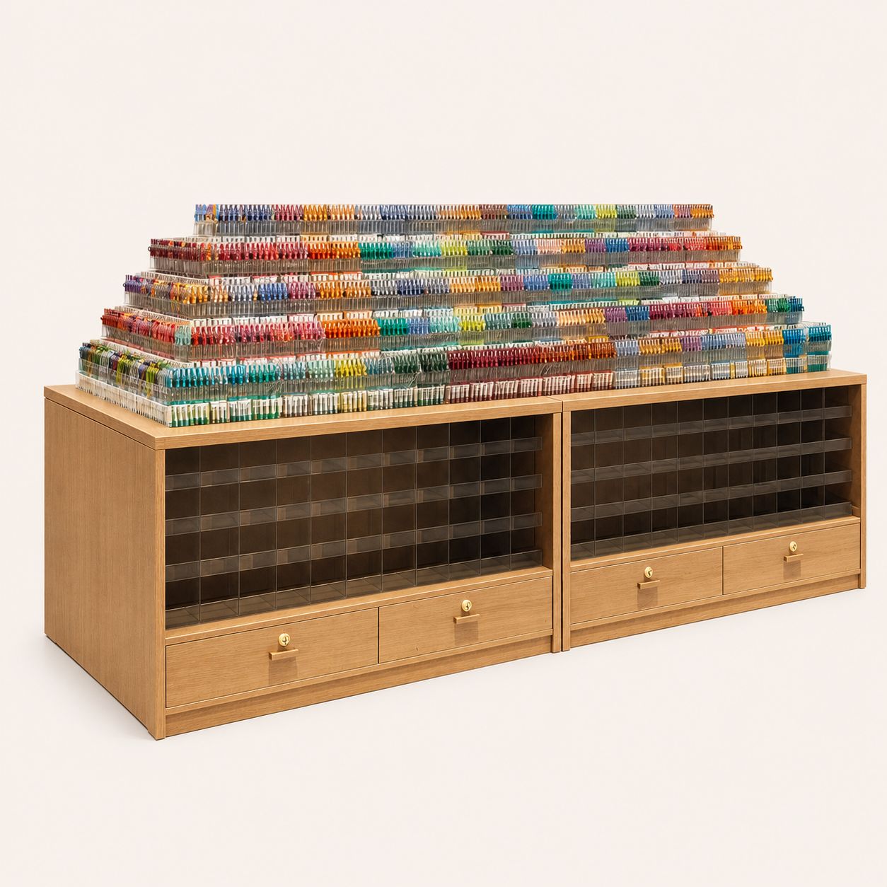 Tiered Marker Pen Retail Island Rack