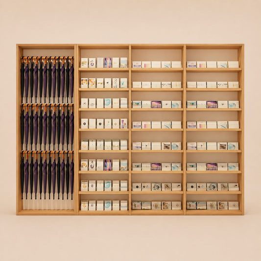 Umbrella Rack Integrated Display Wall Cabinet