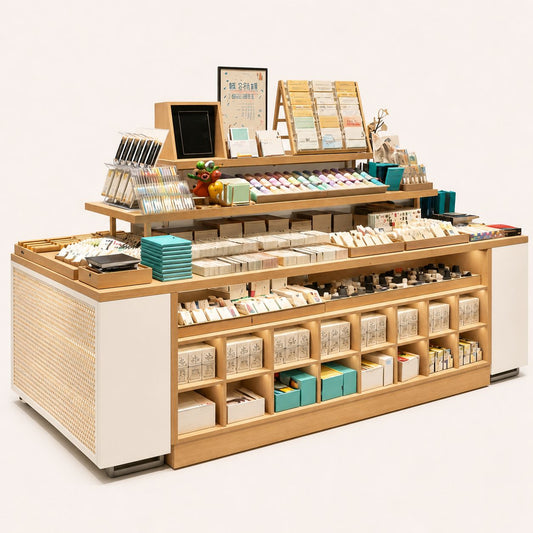 Versatile Stationery Gift Display Island