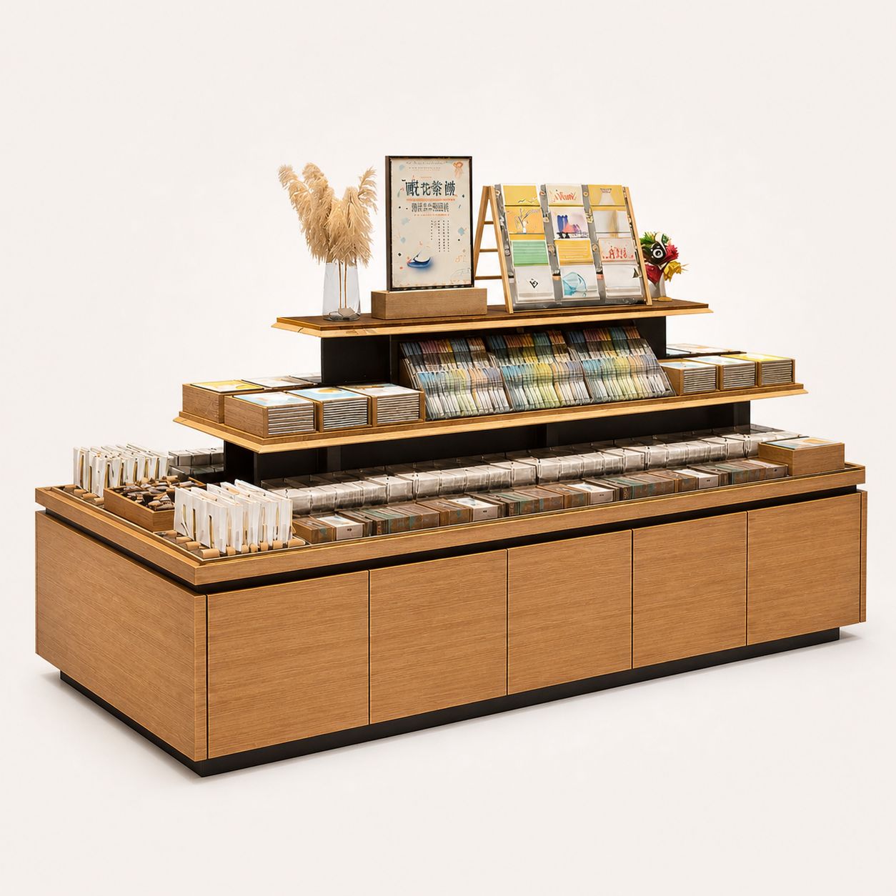 Wooden Cultural Gift Gondola Shelving