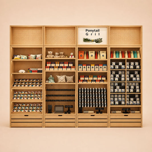 Wooden Multi Function Gift Display Wall Cabinet